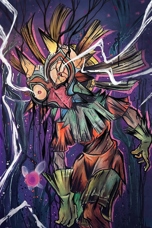 Corrupted Mask Plexi Glass Wall Art