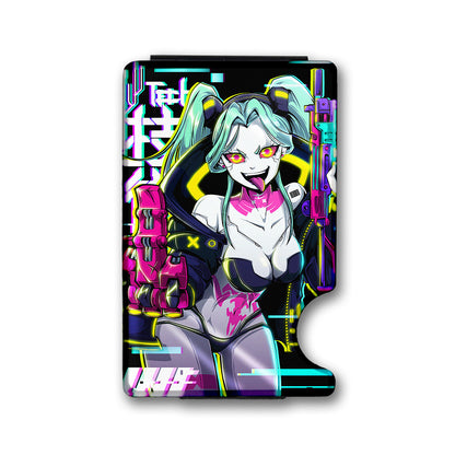 Crazy Cute Plexi Glass Acrylic Backed Metal Wallet