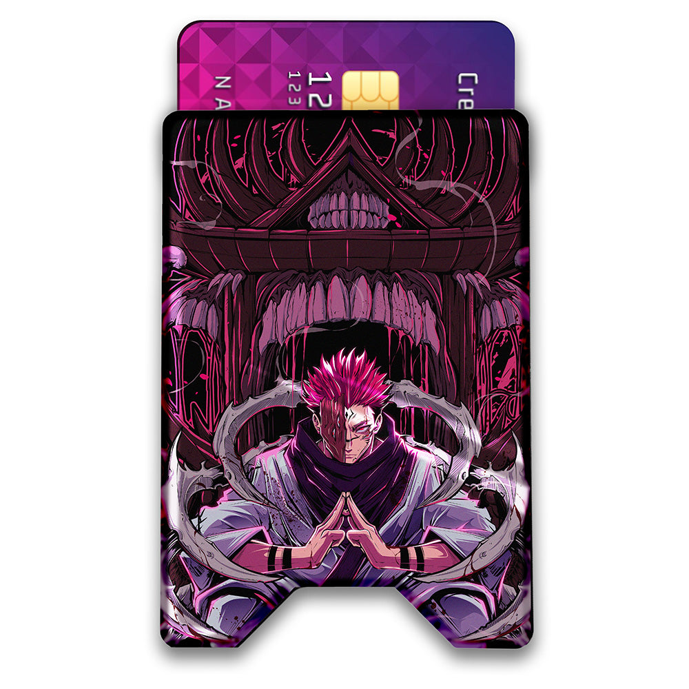 Curse King Plexi Glass Acrylic Backed 3D Printed Ultra Slim and Compact Wallet