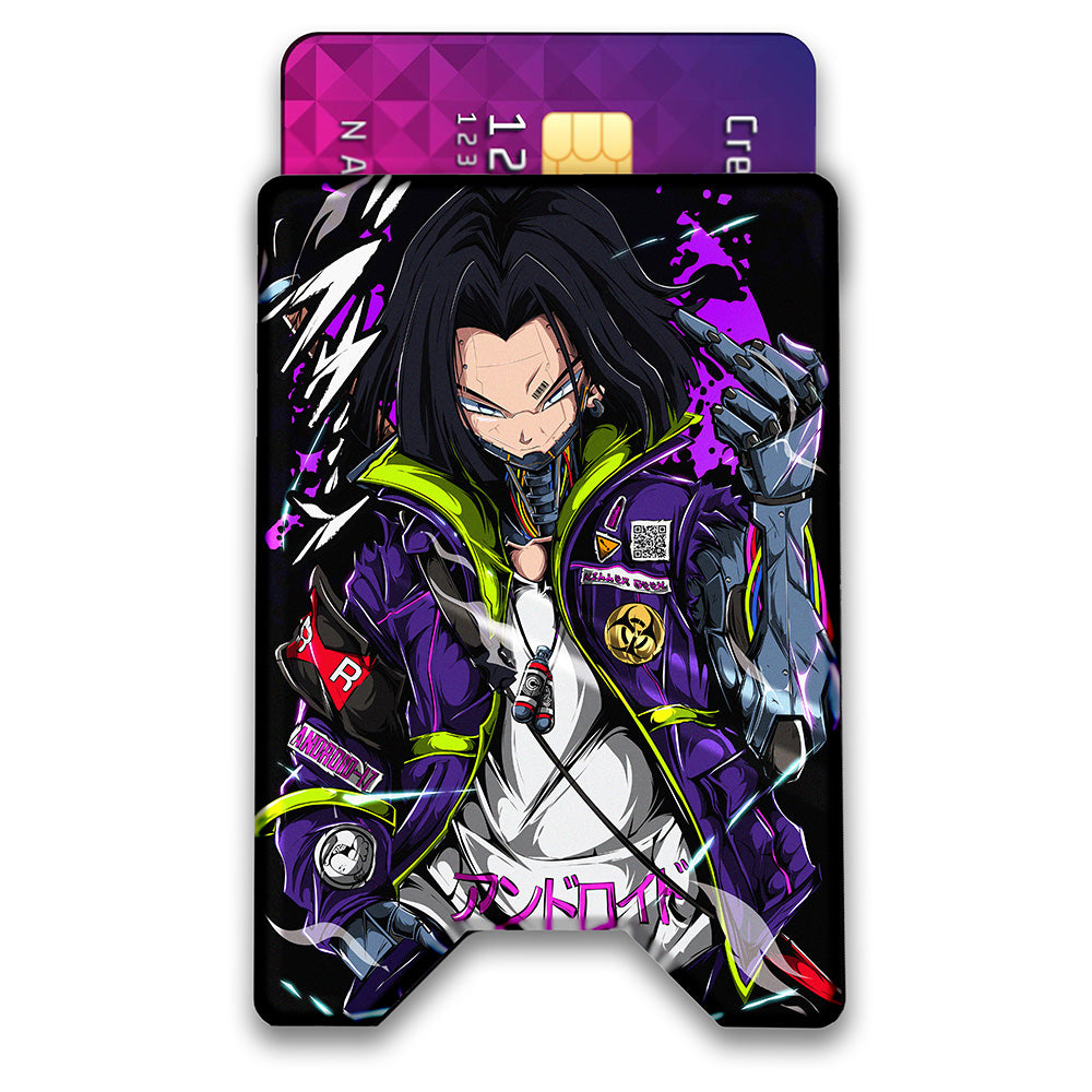 Cyber Android Plexi Glass Acrylic Backed 3D Printed Ultra Slim and Compact Wallet