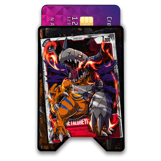 Cyber Dino Plexi Glass Acrylic Backed 3D Printed Ultra Slim and Compact Wallet