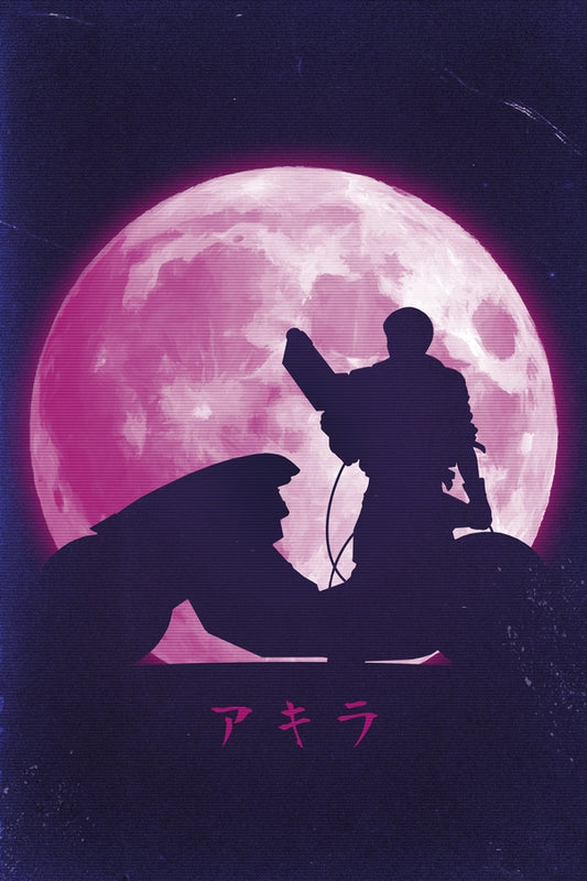 Cyberpunk Under the Moon Plexi Glass Wall Art