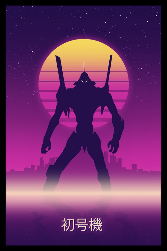 Cyborg in Retro Plexi Glass Wall Art