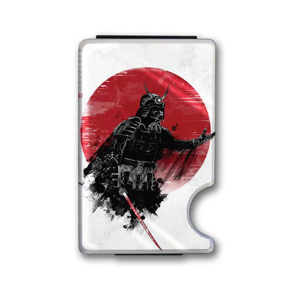 Dark Samurai Plexi Glass Acrylic Backed Metal Wallet
