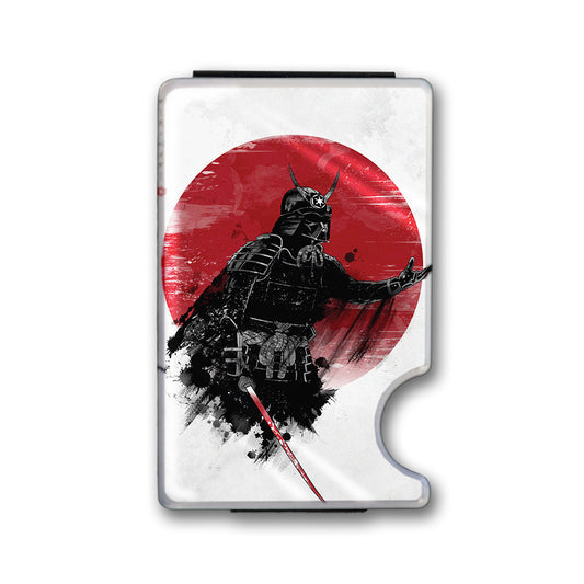 Dark Samurai Plexi Glass Acrylic Backed Metal Wallet