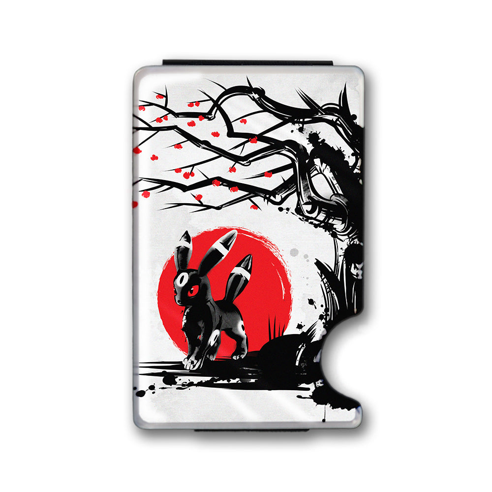 Dark Type Under the Tree Plexi Glass Acrylic Backed Metal Wallet