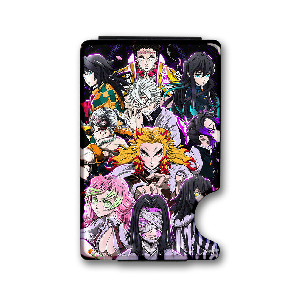Demon Fighters Plexi Glass Acrylic Backed Metal Wallet