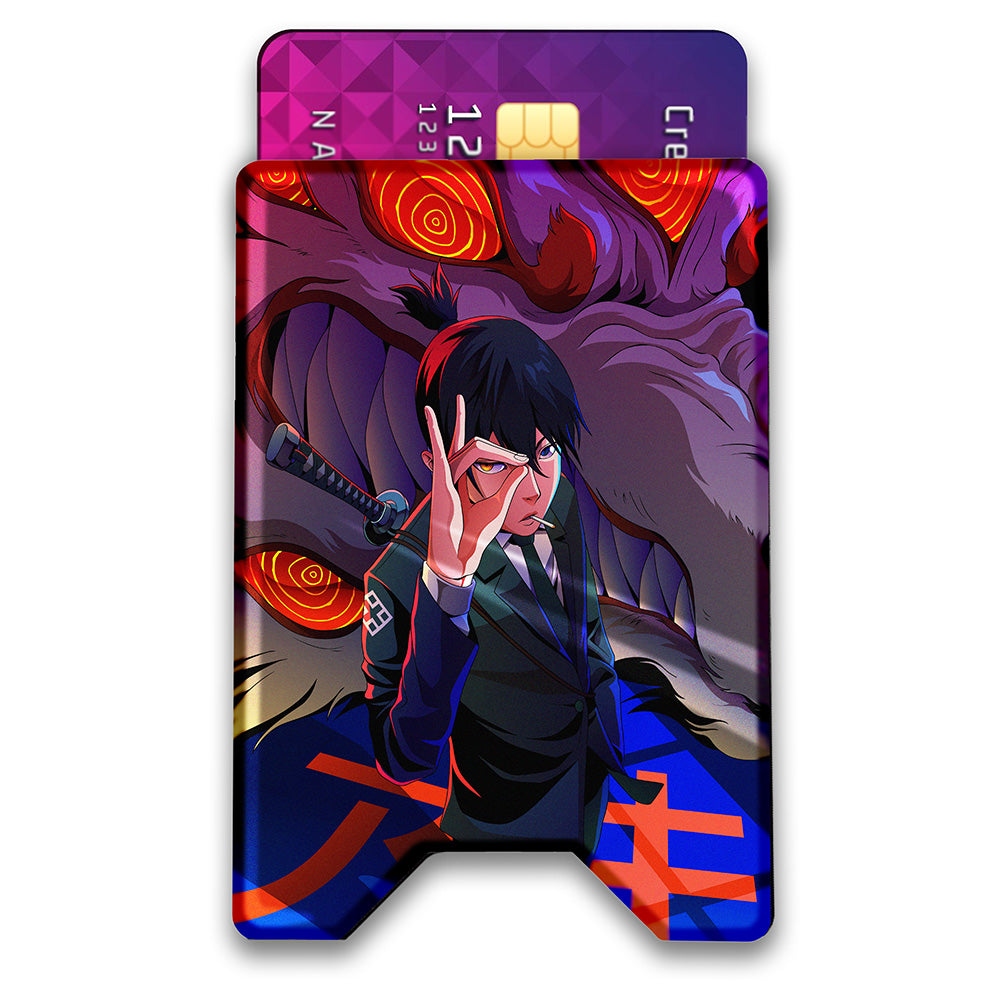 Demon Eyes Plexi Glass Acrylic Backed 3D Printed Ultra Slim and Compact Wallet