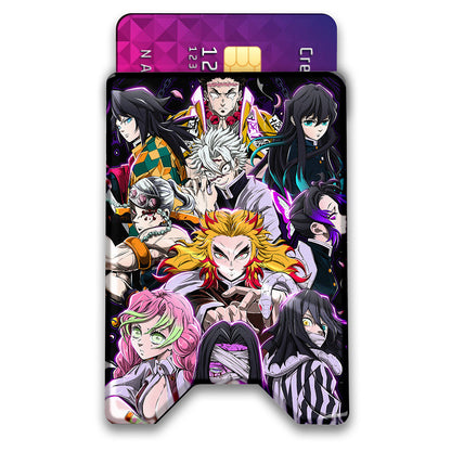 Demon Fighters Plexi Glass Acrylic Backed 3D Printed Ultra Slim and Compact Wallet