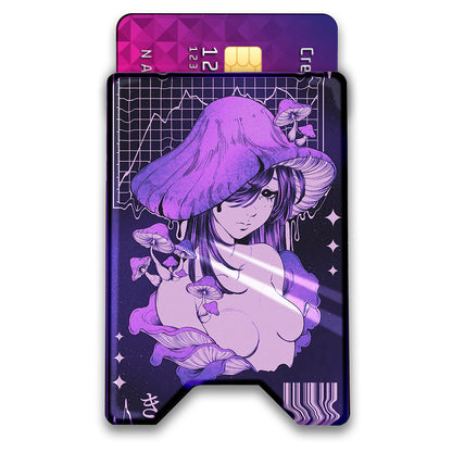 Depresshroom Plexi Glass Acrylic Backed 3D Printed Ultra Slim and Compact Wallet