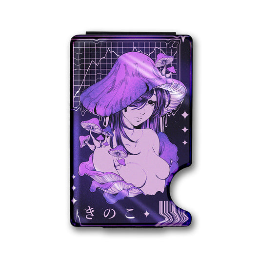 Depresshroom Plexi Glass Acrylic Backed Metal Wallet
