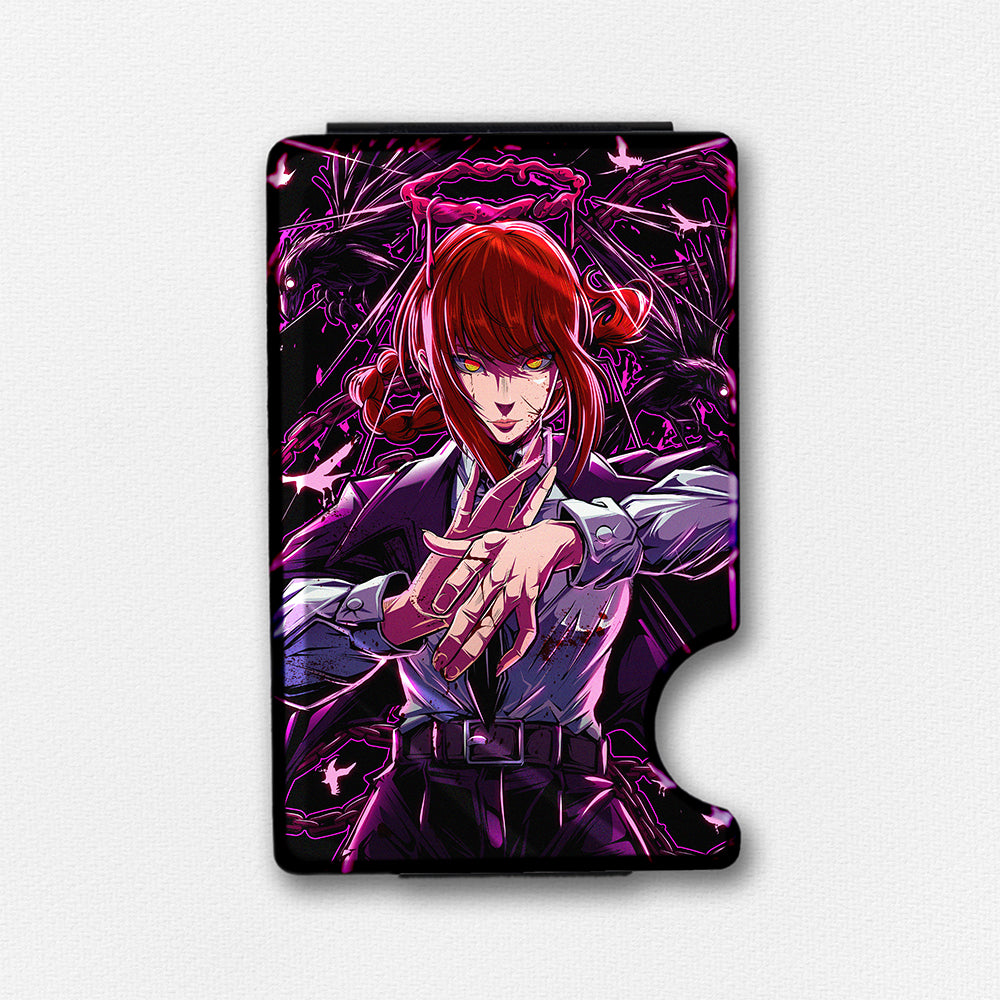 Devil of Domination Plexi Glass Acrylic Backed Metal Wallet