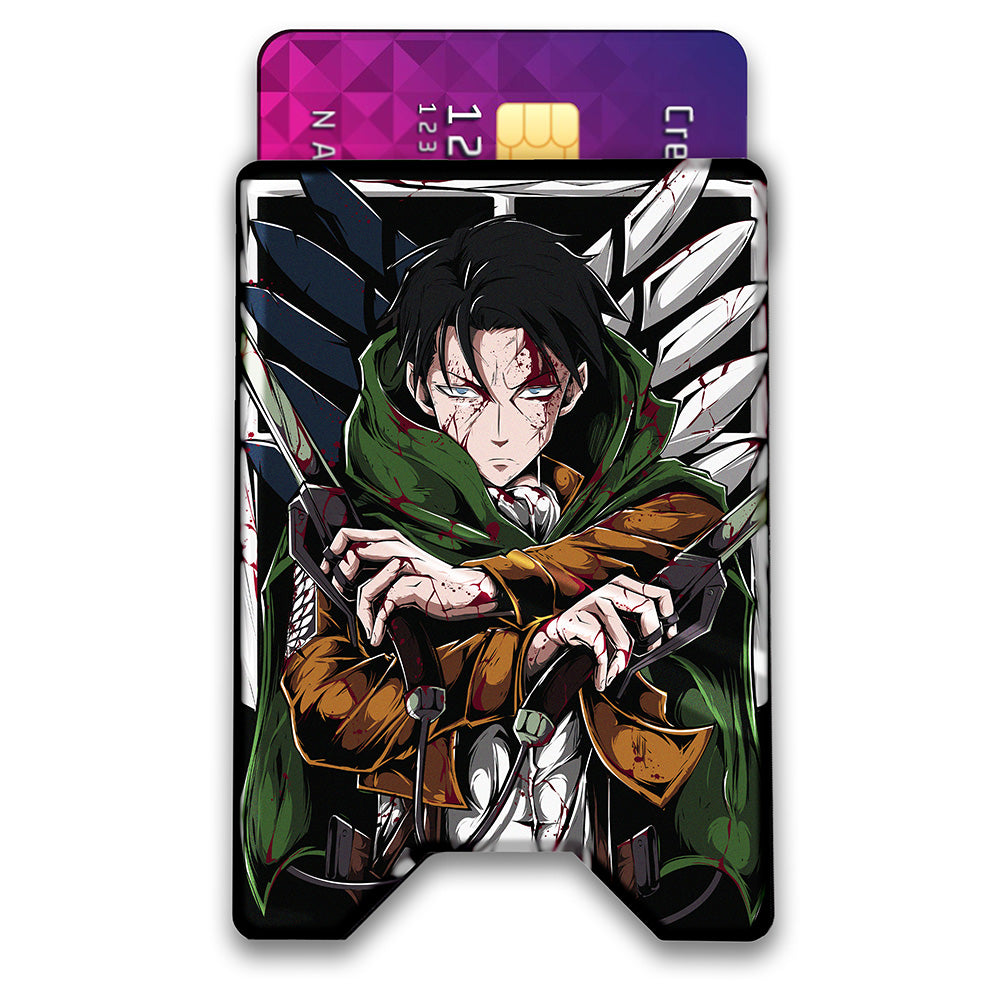 Double Swords Plexi Glass Acrylic Backed 3D Printed Ultra Slim and Compact Wallet