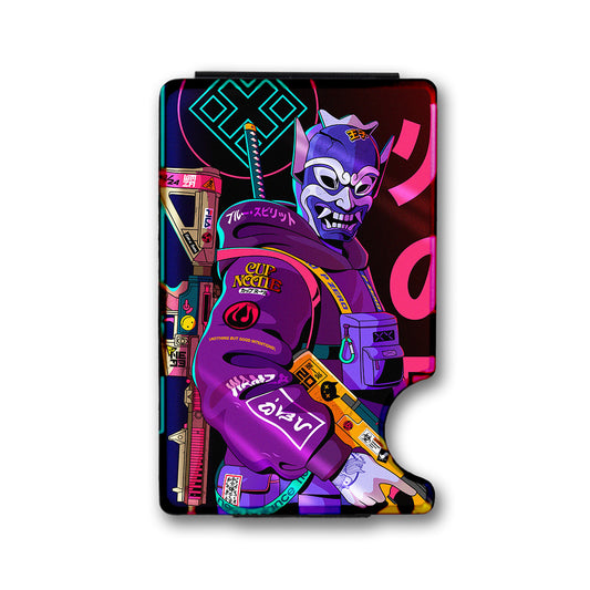 Evil Water Spirit Plexi Glass Acrylic Backed Metal Wallet