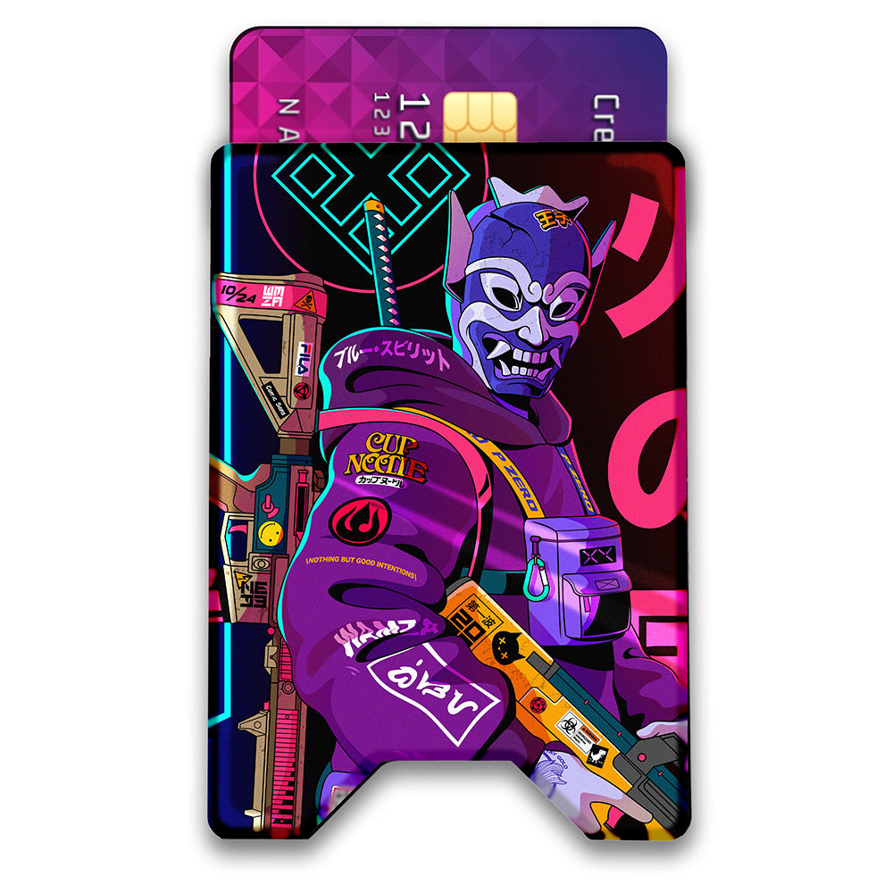 Evil Water Spirit Plexi Glass Acrylic Backed 3D Printed Ultra Slim and Compact Wallet