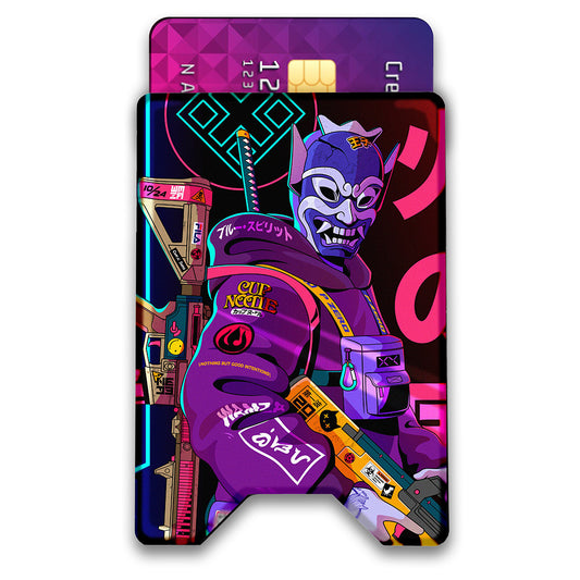 Evil Water Spirit Plexi Glass Acrylic Backed 3D Printed Ultra Slim and Compact Wallet