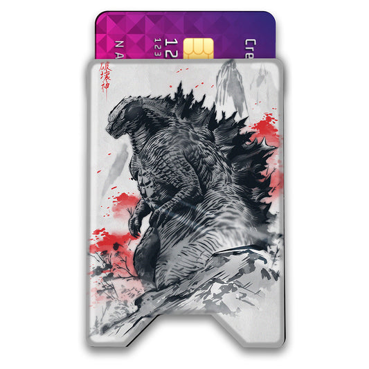 Fear the Destruction Plexi Glass Acrylic Backed 3D Printed Ultra Slim and Compact Wallet