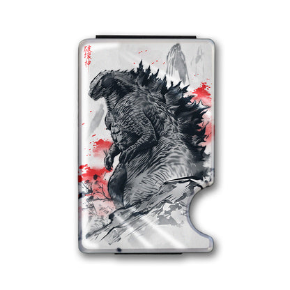 Fear the Destruction Plexi Glass Acrylic Backed Metal Wallet