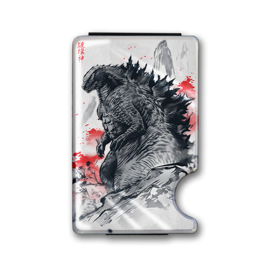 Fear the Destruction Plexi Glass Acrylic Backed Metal Wallet