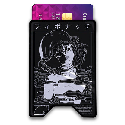 Fibonacci Plexi Glass Acrylic Backed 3D Printed Ultra Slim and Compact Wallet