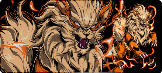 Fire Breathing Canine X-Large Mouse Pad