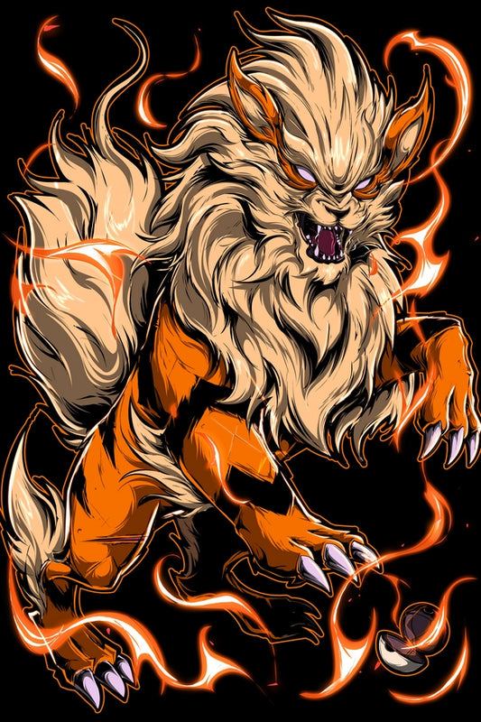 Fire Breathing Canine Plexi Glass Wall Art