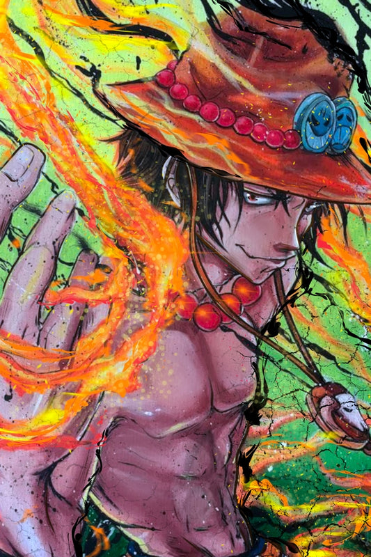 Fire Hands Plexi Glass Wall Art