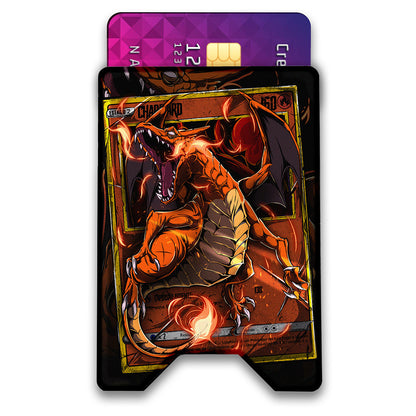 Fire Evolution Plexi Glass Acrylic Backed 3D Printed Ultra Slim and Compact Wallet