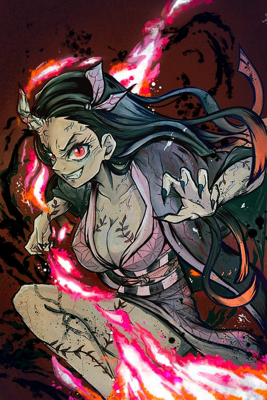 Flame Demon Plexi Glass Wall Art