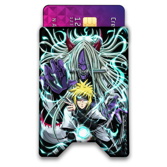 Flash Demon Plexi Glass Acrylic Backed 3D Printed Ultra Slim and Compact Wallet