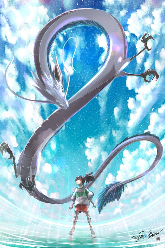 Friendly Dragon Plexi Glass Wall Art