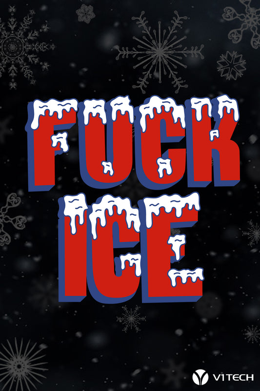 Fuck Ice Black BG Plexi Glass Wall Art