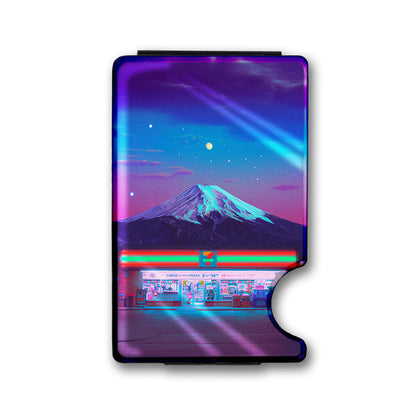 Fuji Convenience Plexi Glass Acrylic Backed Metal Wallet