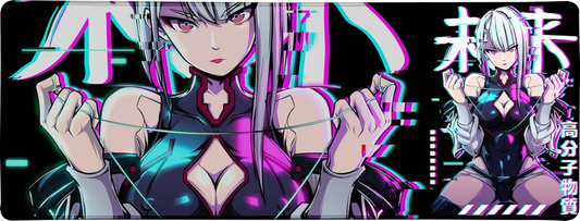 Glitch Princess Large Mouse Pad