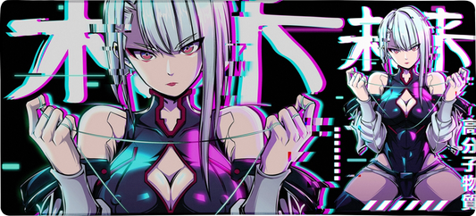 Glitch Princess X-Large Mouse Pad