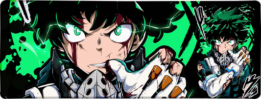 Green Eyed Fighter Large Mouse Pad
