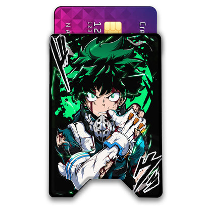 Green Eyed Fighter Plexi Glass Acrylic Backed 3D Printed Ultra Slim and Compact Wallet