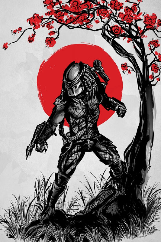 Hunter Under the Tree Plexi Glass Wall Art