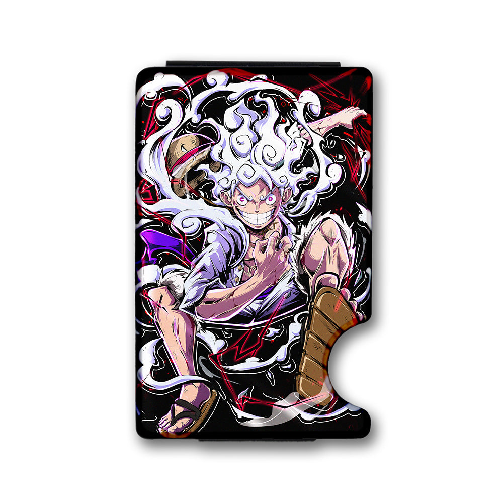 In Gear Plexi Glass Acrylic Backed Metal Wallet