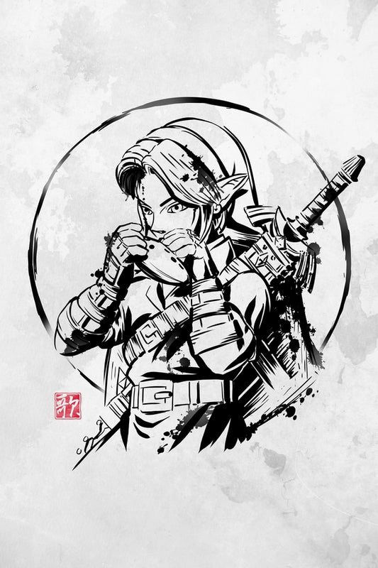 Ink Ocarina Plexi Glass Wall Art