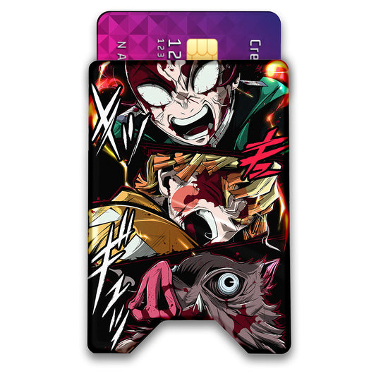 Insane Slayers Plexi Glass Acrylic Backed 3D Printed Ultra Slim and Compact Wallet