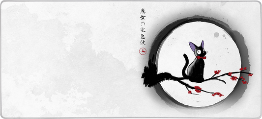 Jiji under the moon X-Large Mouse Pad