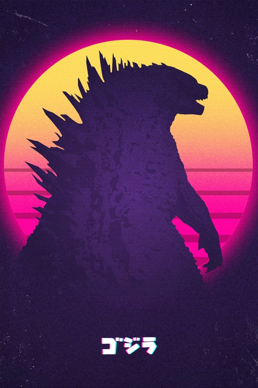 Kaiju in Retro Plexi Glass Wall Art