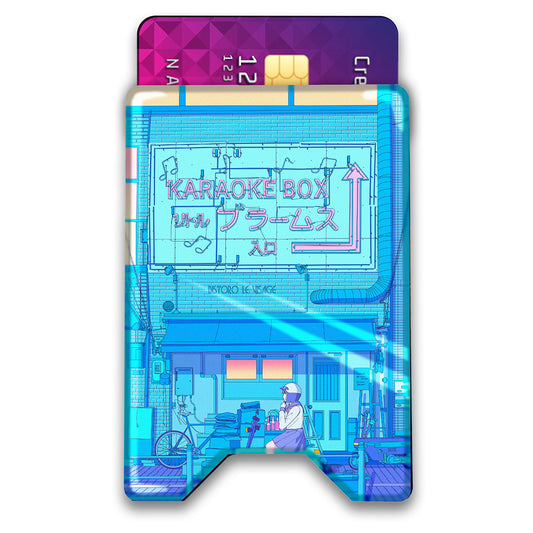 Karaoke Box Plexi Glass Acrylic Backed 3D Printed Ultra Slim and Compact Wallet