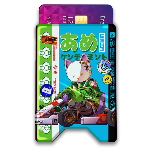 Kitty Mint Magazine Plexi Glass Acrylic Backed 3D Printed Ultra Slim and Compact Wallet