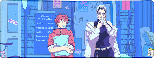 Lofi Coffee Large Mouse Pad