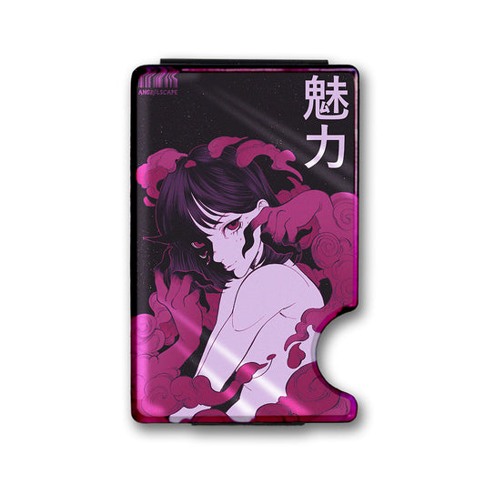 Lust Plexi Glass Acrylic Backed Metal Wallet