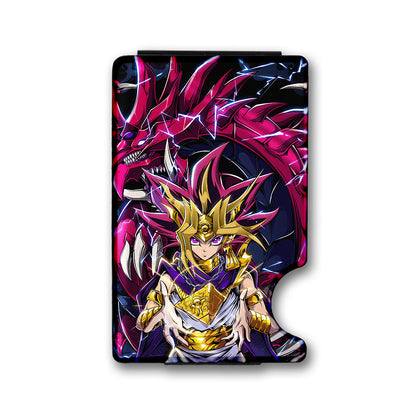 Main Character Plexi Glass Acrylic Backed Metal Wallet