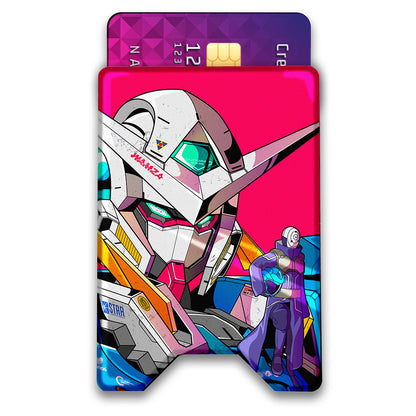 Masked Ninja Mecha Plexi Glass Acrylic Backed 3D Printed Ultra Slim and Compact Wallet