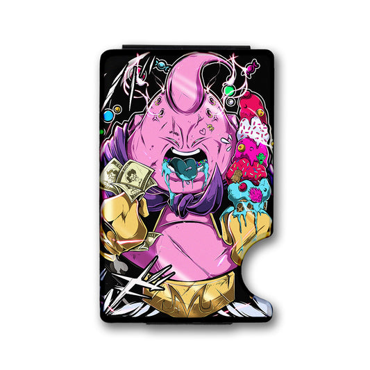 Melted Ice Cream Plexi Glass Acrylic Backed Metal Wallet